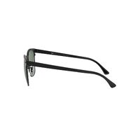 Ray-Ban RB3716 186/58-51 Clubmaster Metal Matte Black On Black / G-15 Green Polarised Lenses