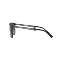 Emporio Armani EA4150 5001T3-59 Matte Black / Grey Gradient Polarised Lenses