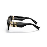 Miu Miu MU09WS 1AB5S0-53 Black / Dark Grey Lenses