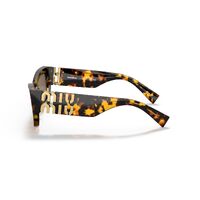 Miu Miu MU09WS VAU06B-53 Honey Havana / Dark Brown Lenses
