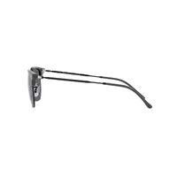 Ray-Ban RB4416 6653B1-53 New Clubmaster Grey On Black / Dark Grey Lenses