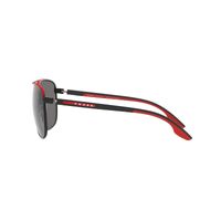 Prada Linea Rossa PS50YS 19G02G-62 Black w Red / Dark Grey Polarised Lenses