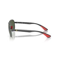 Ray-Ban RB8331M F00171-61 Scuderia Ferrari Collection Gunmetal / Dark Green Lenses