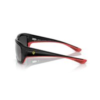 Ray-Ban RB4405M F6016G-59 Scuderia Ferrari Collection Black On Red / Silver Mirror Lenses