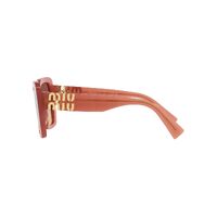 Miu Miu MU10YS 10M07P-56 Cognac Opal / Orange Gradient Violet Lenses