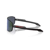 Prada Linea Rossa PS54YS 1BO05U-74 Black / Dark Blue Mirror Violet Lenses
