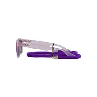 Ray-Ban Junior RJ9052S 7147B1-47 New Wayfarer Opal Purple / Blue & Violet Mirror Lenses