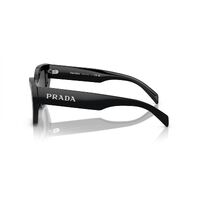 Prada PRA09S 1AB5S0-53 Black / Dark Grey Lenses