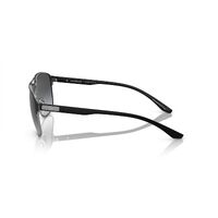 Emporio Armani EA2144 336511-60 Matte Gunmetal w Black / Grey Gradient Polarised Lenses