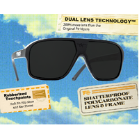 Pit Viper The Exec Flight Optics Matte Black / Smoke Polarised Lenses
