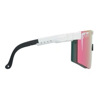 Pit Viper The Miami Nights Original Wide 2.0 White / Pink Mirror Polarised Lenses