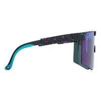 Pit Viper The Midnight Original Regular 2.0 Black w Blue Splatter / Purple Mirror Polarised Lenses