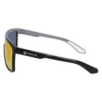 Dragon Momentum DR136S 021-59 Shiny Black Grey / Red Ion Polarised Luma Lenses