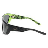 Dragon Chasm DR802S 001-62 Black Icon Green / Smoke Luma Lenses