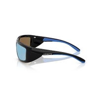 Arnette Taggit AN4355 275322-62 Black w Royal Blue Rubber / Dark Grey Mirror Water Polarised Lenses