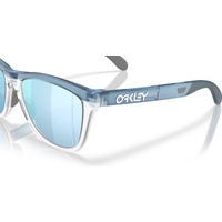 Oakley Frogskins Range XL OO9503-0358 Transparent Stonewash w Clear / Prizm Deep Water Polarised Lenses
