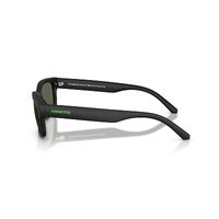 Arnette Defyer AN4363 29009A-55 Matte Recycled Black / Dark Green Polarised Lenses
