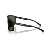 Arnette Stripe-M AN4360 290071-36 Matte Recycled Black / Dark Green Lenses