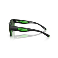 Arnette Bounce AN4366 300471-56 Black w Green / Dark Green Lenses