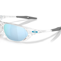 Oakley Cage Jacket OO9537-0261 Matte Clear / Prizm Deep Water Polarised Lenses