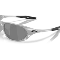 Oakley Cage Jacket OO9537-0961 X Silver / Prizm Black Polarised Lenses