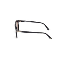 Tom Ford Lewis FT1097 01B-53 Shiny Black / Smoke Gradient Lenses