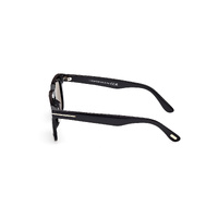 Tom Ford Dax FT0751 01D-50 Shiny Black / Smoke Polarised Lenses