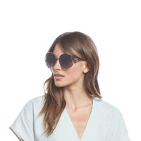 Gucci GG0225S 001-63 Gold Gold / Grey Lenses