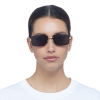 Bottega Veneta BV1126S 002 Gold / Grey Lenses