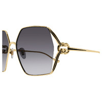 Gucci GG1322SA 001 Gold / Grey Lenses