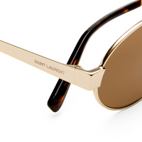 Saint Laurent SL692 004 Gold / Brown Lenses