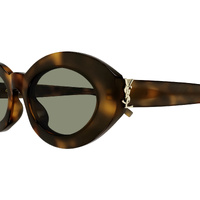 Saint Laurent SLM136 002 Havana / Green Lenses