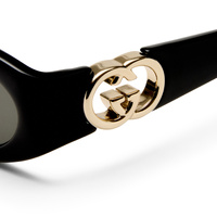 Gucci GG1660S 001 Black / Grey Lenses