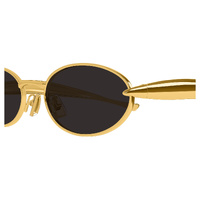 Bottega Veneta BV1386S 001 Gold / Grey Lenses