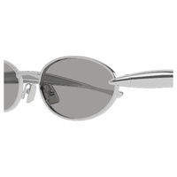 Bottega Veneta BV1386S 007 Silver / Grey Lenses