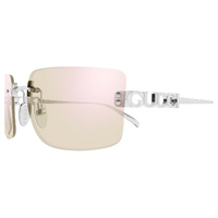 Gucci GG2038S 003 Silver / Transparent Pink Lenses