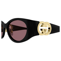 Gucci GG2123SA 002 Black / Red Lenses