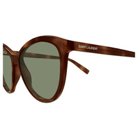 Saint Laurent SL456 010 Havana / Green Lenses