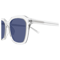 Saint Laurent SL457 010 Crystal / Blue Lenses
