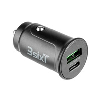 3SIXT Car Charger 30W USB-C + USB-A