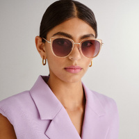 Fiorelli Whitney FIO2447322 Gold w Tea / Brown Gradient Lenses