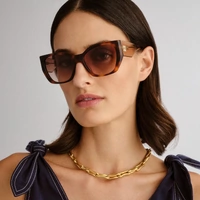 Oroton Scarlett ORO2556426 Signature Tortoise w Sand / Brown Gradient Lenses