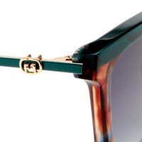 Camilla Deep Sea Dive CAM2531065 Teal Marble / Cool Smoke Gradient Lenses