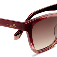 Camilla Leave Of Absence CAM2531068 Deep Rose w Burgundy Marble / Warm Smoke Gradient Lenses