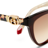 Camilla All Aboard CAM2531071 Chocolate w Leopard / Brown Gradient Lenses