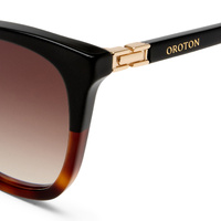 Oroton Louise ORO2556549 Black w Signature Tortoise / Warm Smoke Gradient Lenses