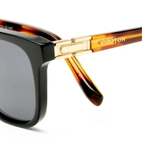 Oroton Odessa OPS2650803 Black w Amber Tortoise / Smoke Polarised Lenses
