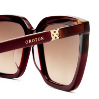 Oroton Olivine ORO2650836 Burgundy w Signature Tortoise / Warm Smoke Gradient Lenses