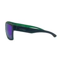 Urban Zoo Hoodlum C21 Matte Black w Matte Crystal Green Interior / Green Revo Lenses