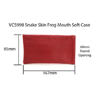 BrightEyes VCS998 Snake Skin Frog Mouth Case Red